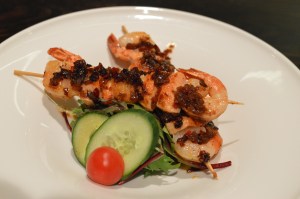 Seafood Kushiyaki w chilli balsamic sauce